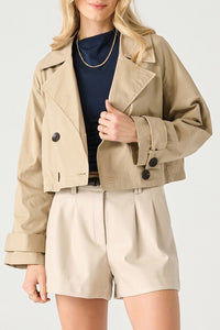 Cropped Trench Coat