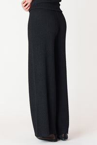 Textured Wide Leg Pant