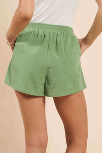 Fair Weather Corduroy Elastic Shorts