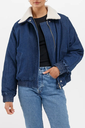 Mackenzie Denim Bomber Jacket